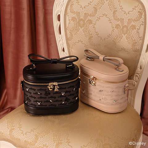 【Mickey＆Minnie】/リボンバニティバッグ（品番：FB35221）