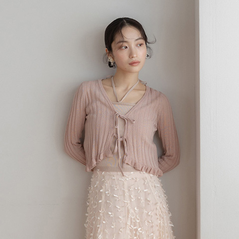 【Balletcore Collection】カップインビスチェセットカーディガン（品番：BT35272）