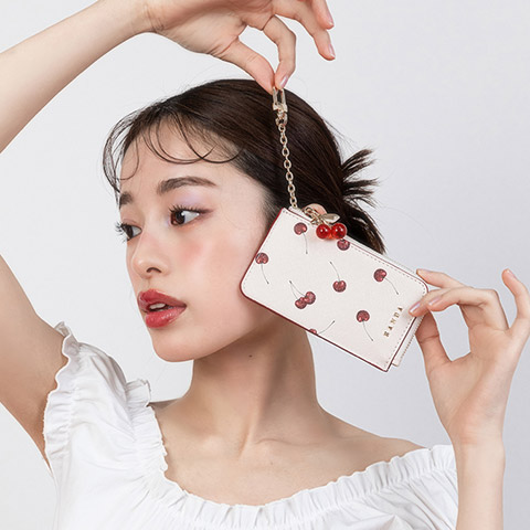 【Cherry Collection】チェリープリントフラグメントケース（品番：FB35207）