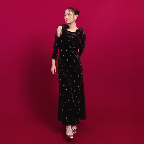 【Holiday Collection】ボレロセットリボンショルダーワンピース（品番：BD36272）