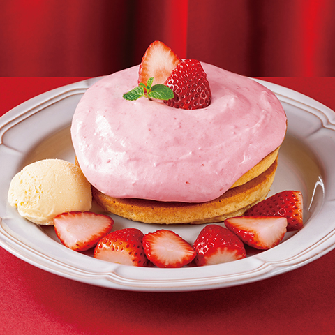 【珈琲館】『苺のホットケーキ～まろやか苺ミルククリーム～』が、 3 月 5 日（木）より新発売！