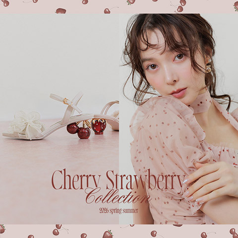 【RANDA（ランダ）】可憐さの中に大人の余裕を感じさせる “Cherry Strawberry Collection” 〈3月19日（木）発売予定〉