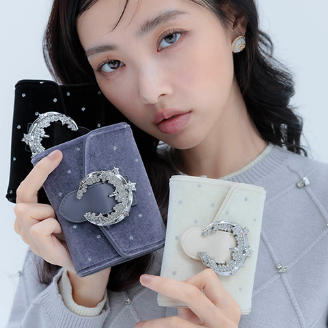 【Holiday Collection】スタームーンベロアウォレット(品番:FW38332)